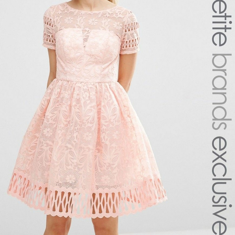 Chi chi London embroidery cap sleeve dress.